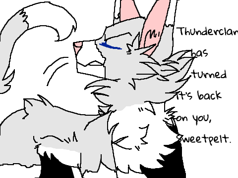 Colored lineart~includes~ Shatteredflight and Sweetpelt~