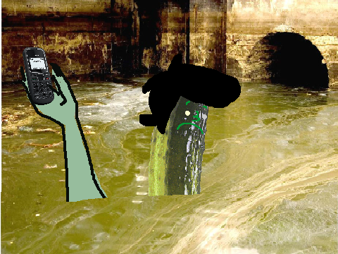 Don't drown Larry Niccals in Poop water :(