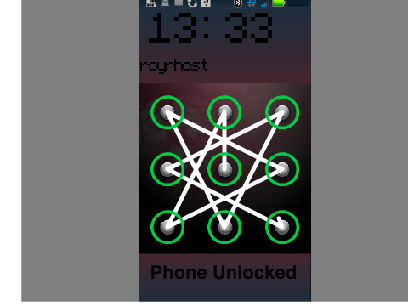Answer of Android pattern lock