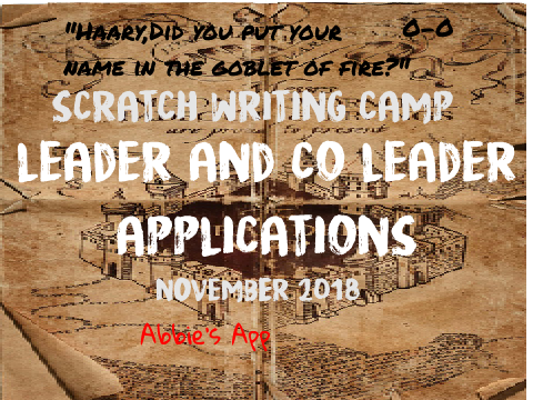 My SWC co-leader app (accepted)