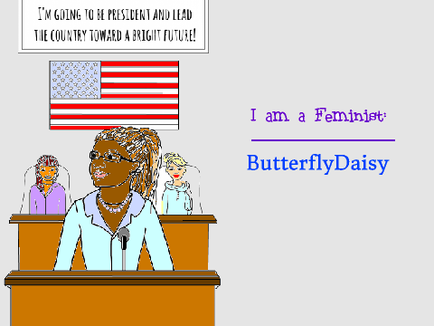 Feminist Coloring Contest ~ My Entry