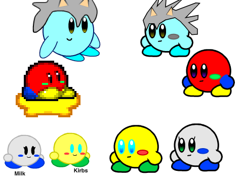characters in the style of Kred and Sparky 2