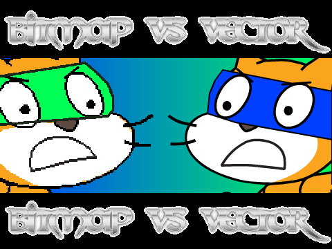 Bitmap vs Vector (Winner: Vector)