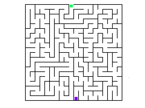 Help Green Get Outta Here! Maze Game