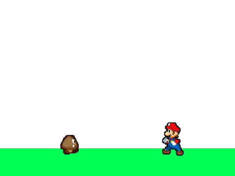 クリボーはどうしてもマリオに勝ちたいようです。合作1