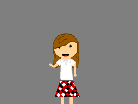 Fanart for lille457 in a school girl outfit