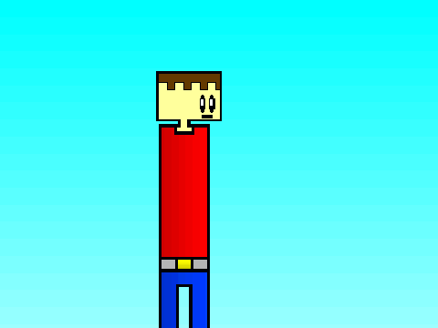Just a guy standing there.