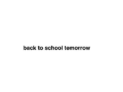 guess whats happaning in the morning