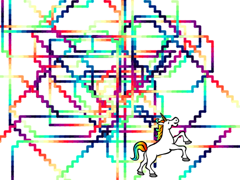 unicorn pooping rainbows.
