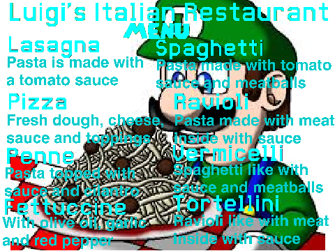 Luigi's Italian Restaurant (MENU)