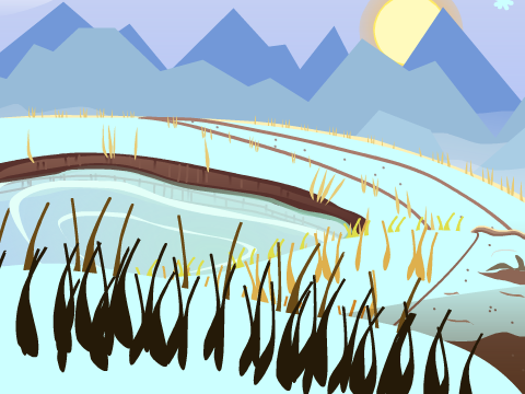 Winter Hills -- a Parallax 