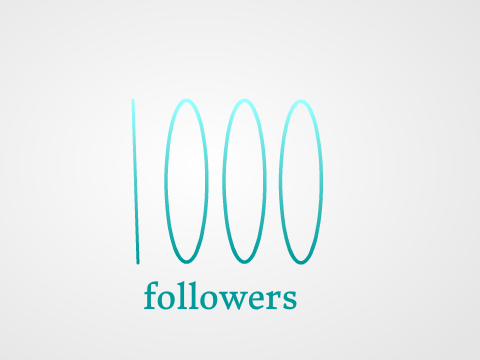 1000 followers!