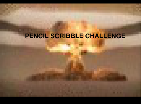 pencil scribble challenge art.