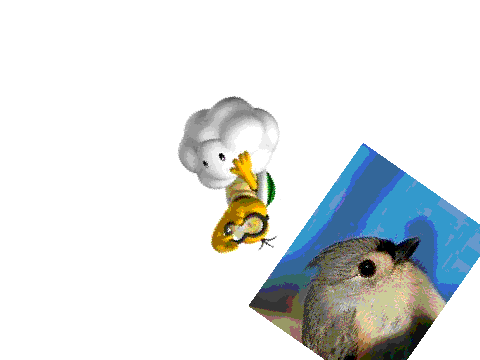 Which do you like better, Spinning Lakitu or Spinning Tufted Titmouse? Leave your answer in the comm