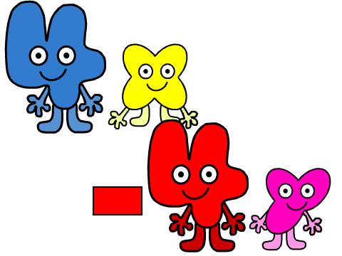 BFB Four,X,-Four,Y vector sprites