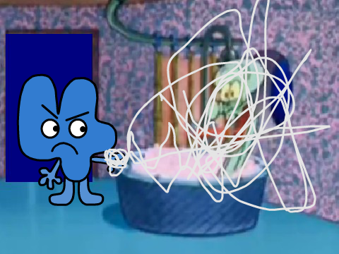 Four makes squidward scream!