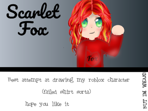 Scarlet Fox Drawing - Weak