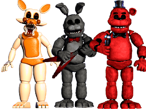 lobit redbear and whiterabbit