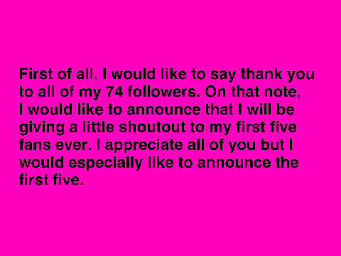 first 5 of 74 followers