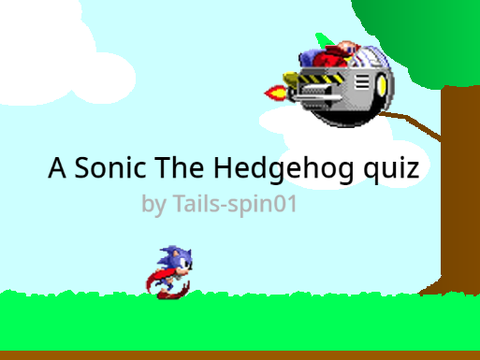 Sonic the hedgehog quiz