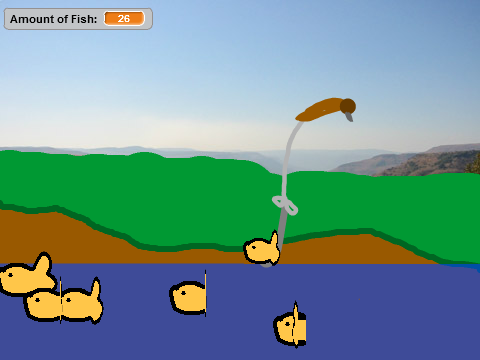 Scratch camp fishing *Earn a badge!*