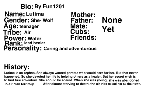 Wolves of the Elements RP Template remix