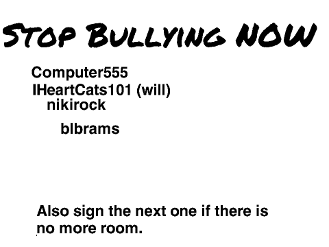 Help the bullied! Signed first remix remix. remix remix