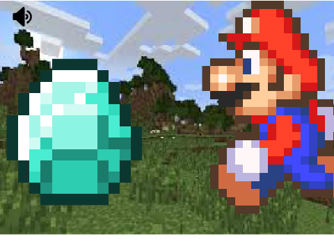 Mario's attempt to get a diamond