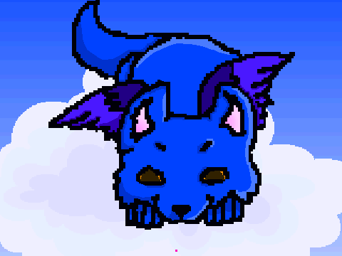 winged wolf pup coloring contest