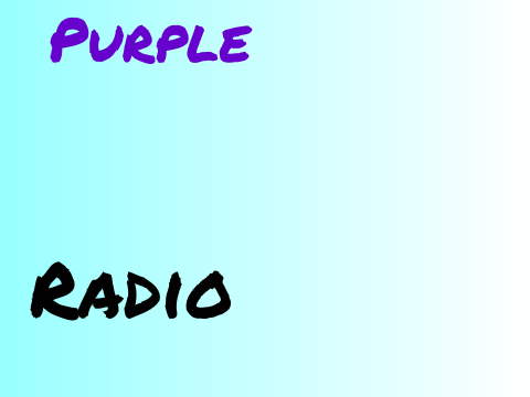 Purple radio 