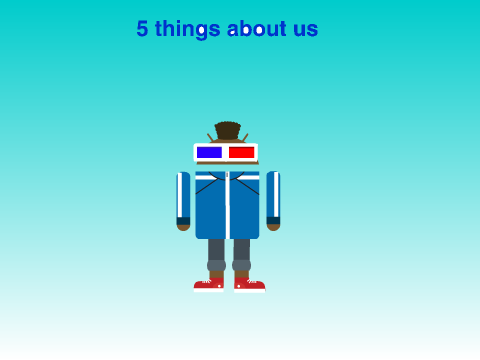 5 Things About Us Starter Project 