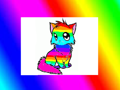 Rainbow Cat!