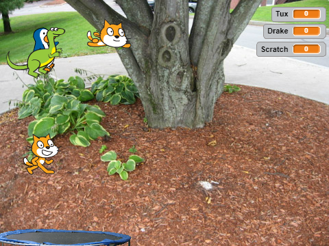 Trampoline Rescue the Kitty!