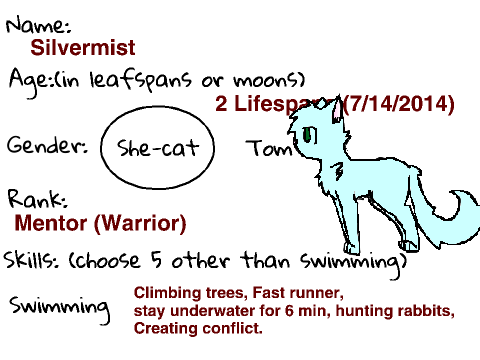 WaterClan RP-Silvermist