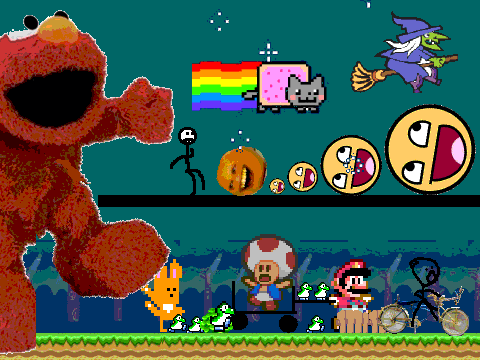 EVERYBODY IS RUNING FROM ELMO!