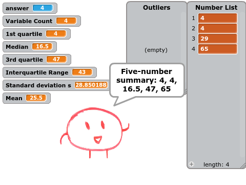Bubble sort and median locator