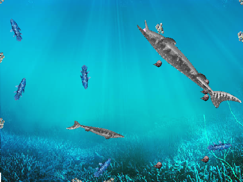 prehistoric fish tank