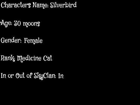 Falling Sky OC Ref Sheet - Silverbird