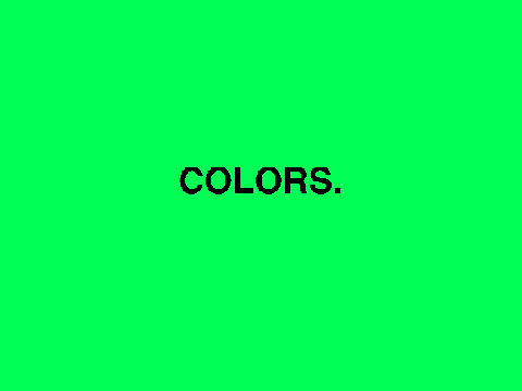 Colors.