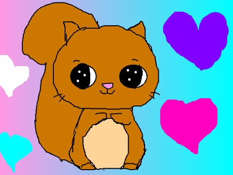 Cute Squrirrel Drawing!!!