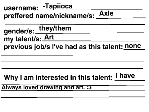 Scratch Talent agency application. remix