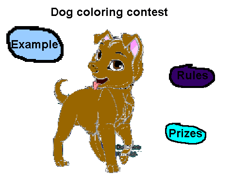 Dog coloring contest-adoptmepets