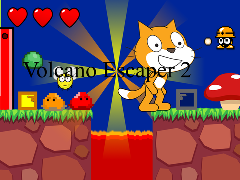 Volcano Escaper 2 （ bug fixed! )
