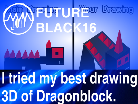 I tried my best drawing 3D of Dragonblock.