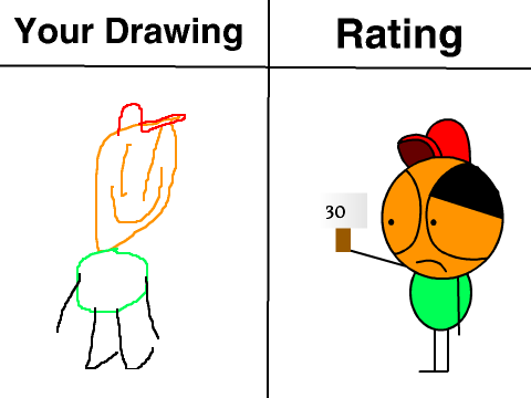 You only drew outlines on me.