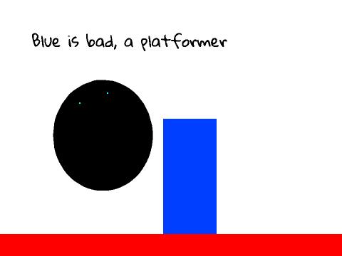 Blue is bad a platformer