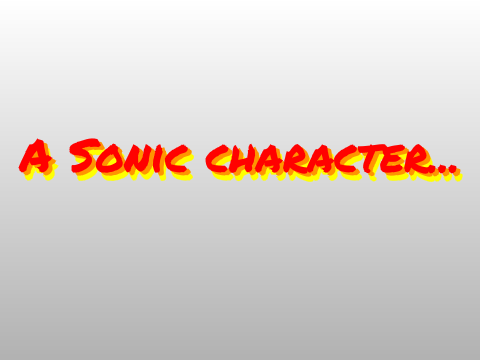My try at making a Sonic OC