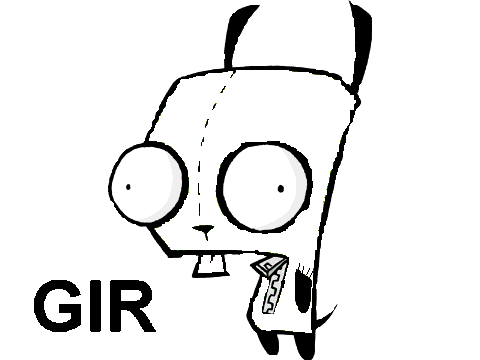 InvaderZia2262 GIR coloring contest 2012