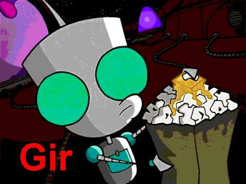 Gir Eats Popcorn While I play Music
