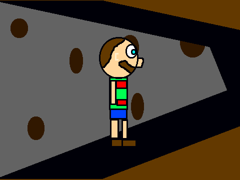 Minecraft James diging a hole